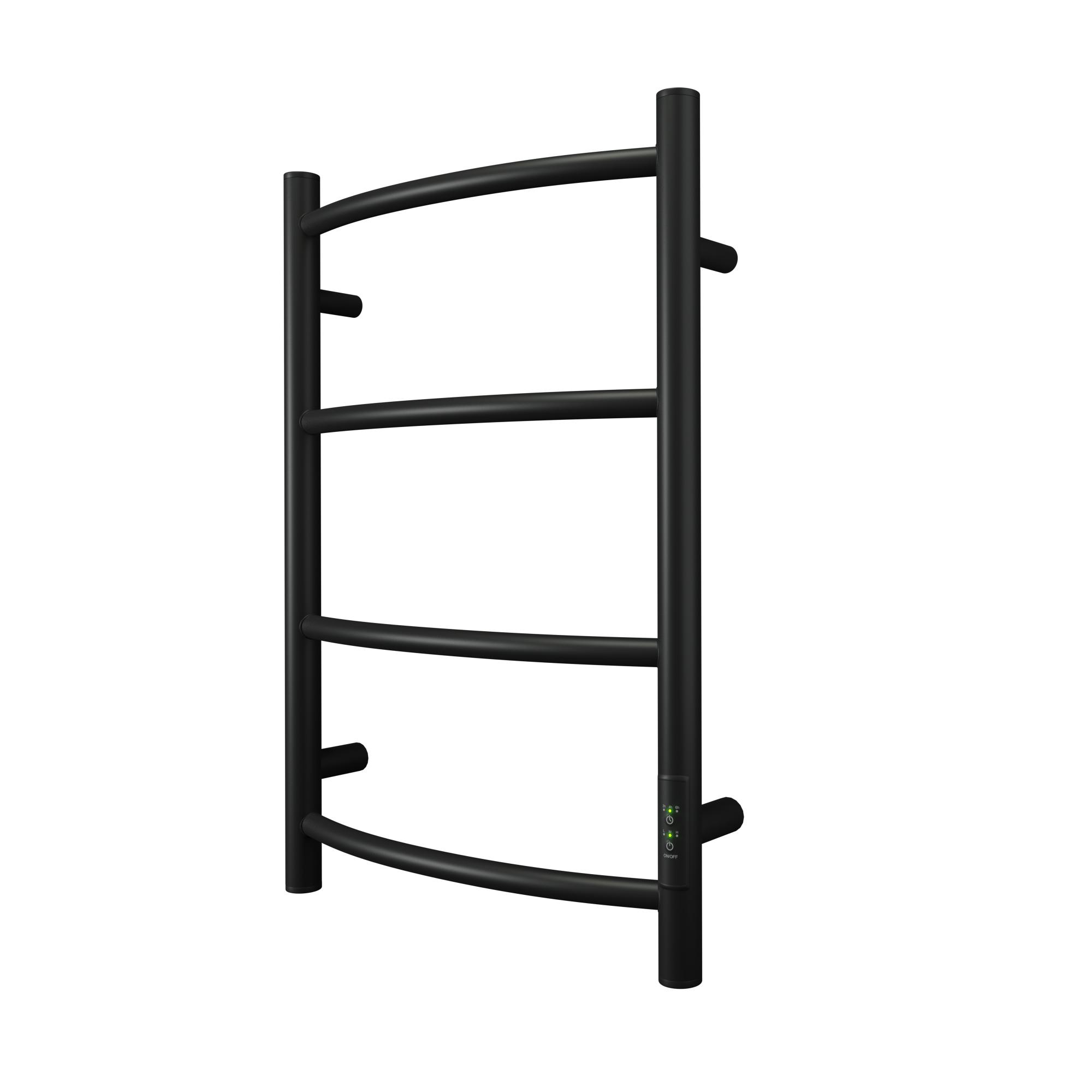 Полотенцесушитель электрический 400*600 Point Афина PN04846B П4 диммер справа черный