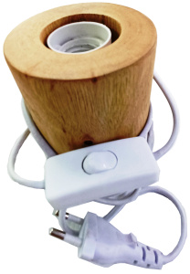 Светильник настольная CHIPPY 100*100*100мм Е27 max 40Вт 1,3м дерево/ 527107