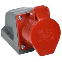 Розетка 114 стационарная ЗР-РЕ 16А 380В IP44 IEK/12-016-4
