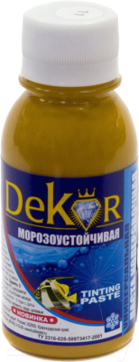 Паста колер DEKOR №11 охра 100гр