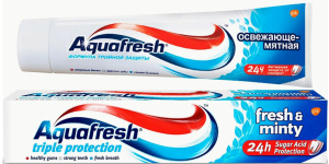 Зубная паста "Aquafresh" 100мл., Освежающе-Мятная