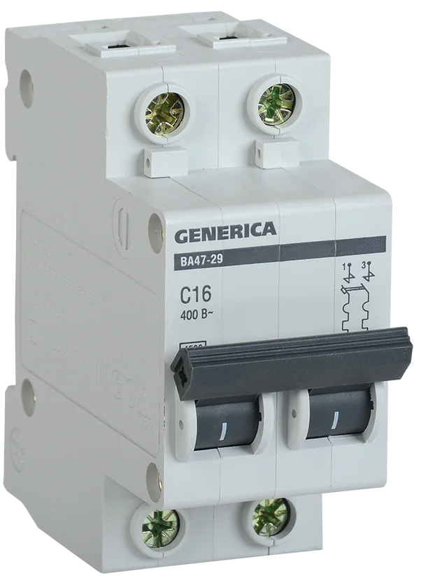 Автомат GENERICA BA 47-29 2P 25A 4,5кА MVA21-2-025-C-G /1765750