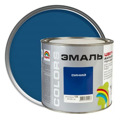 Эмаль Colors РАДУГА-220 акриловая цвет синий 0,9 л/0889