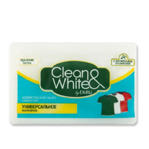 Мыло хозяйственное DURU Clean White универсальное 2*120гр/1875