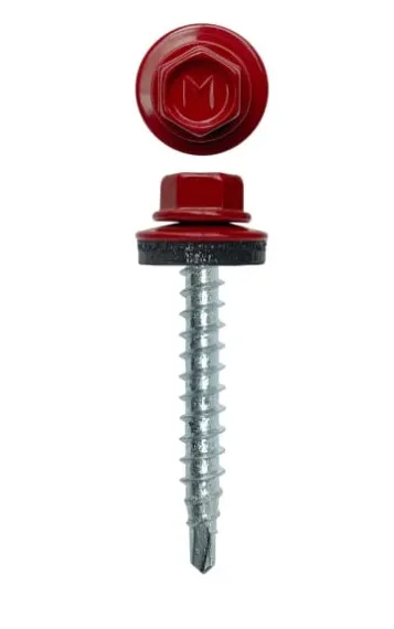 Кровельный шуруп 4,8*50 красный /КШ4843