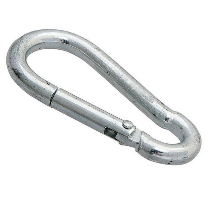 Карабин усиленный 4мм (белый цинк 1 шт)/243460