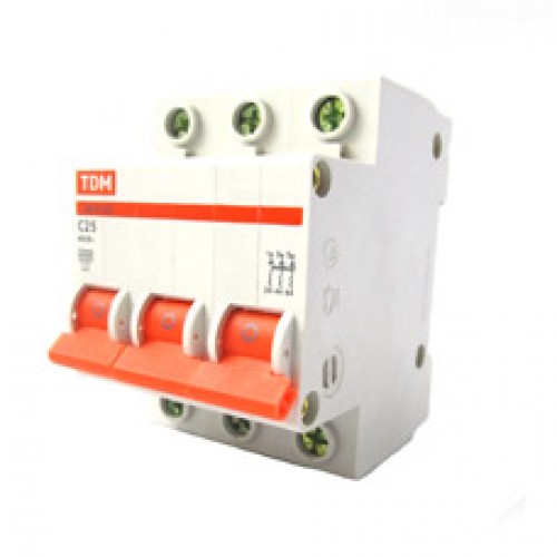 Автомат TDM ВА 47-63 3Р 25А 4,5кА С/0218-0021