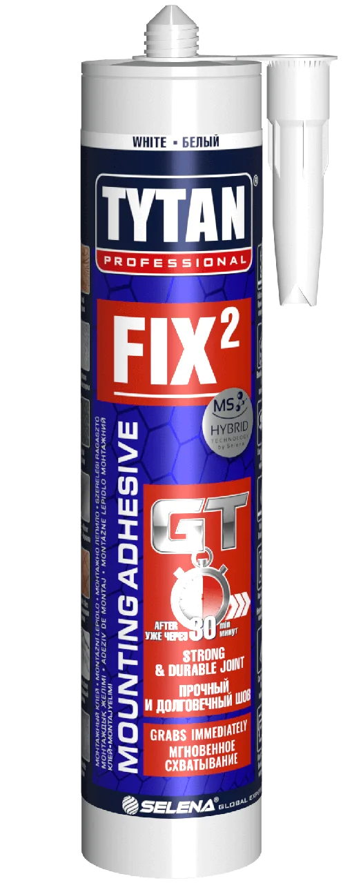 Клей монтажный TYTAN Fix² Elastic 290 мл белый (РФ)/3286