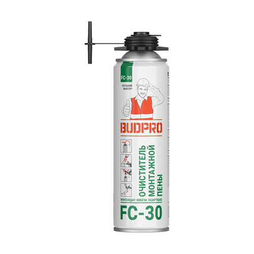 Очиститель для монтажной пены BUDPRO FC-30 410мл/999-734
