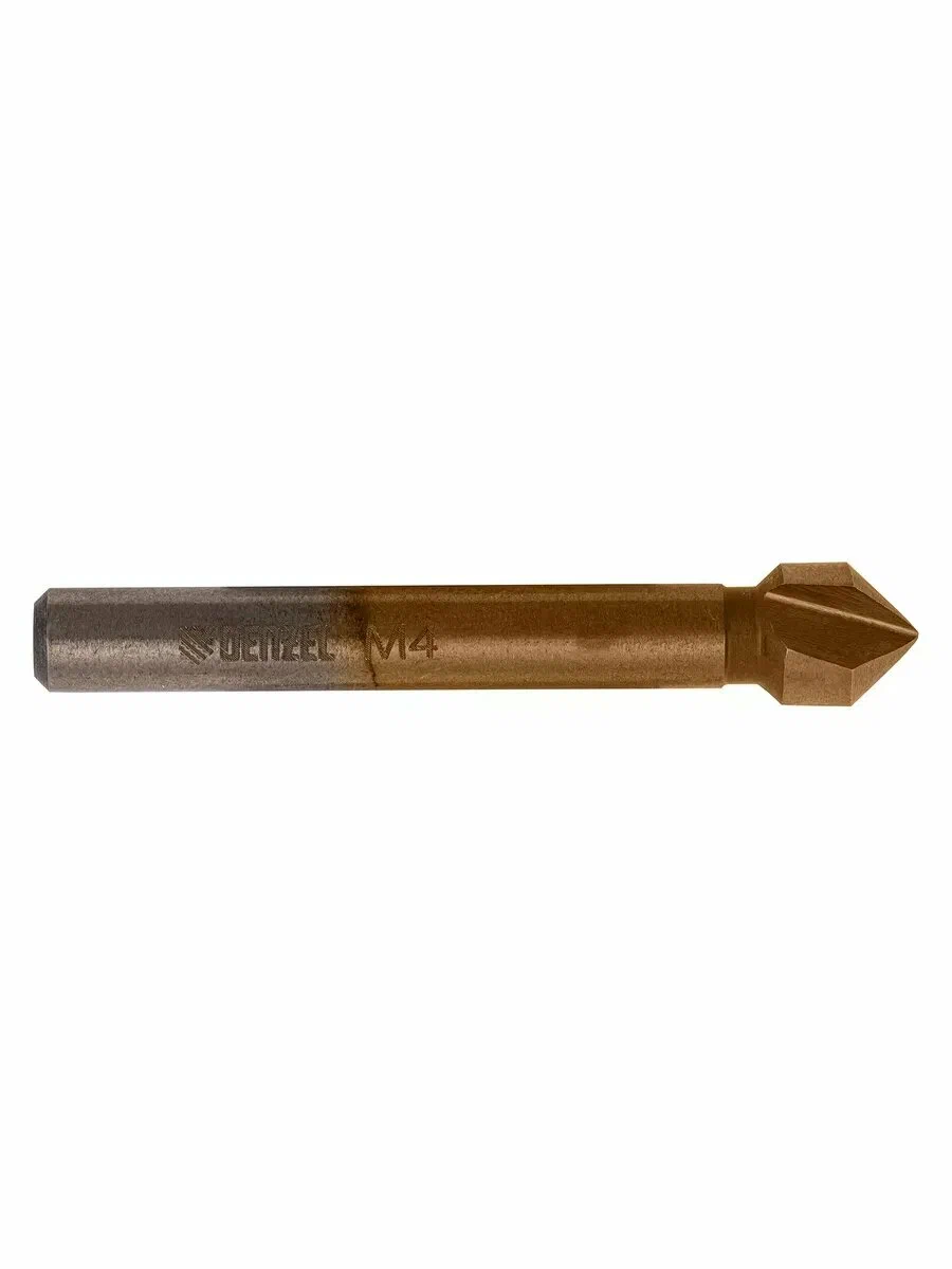 Зенковка конусная под М4, HSS по металлу, 6-гр. хвост. /72302 Denzel