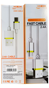 Кабель USB MOXOM СС-24 Micro 2,4А