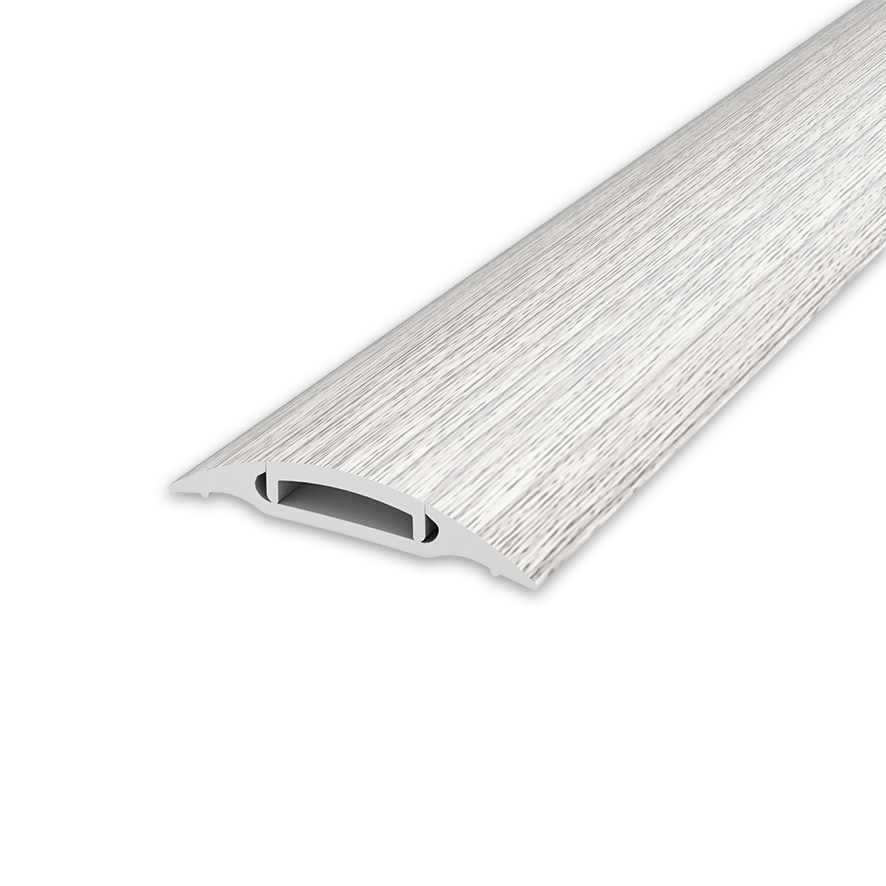 Порог с монтажным каналом 36мм 1,6м Идеал 253 Ясень серый/3869