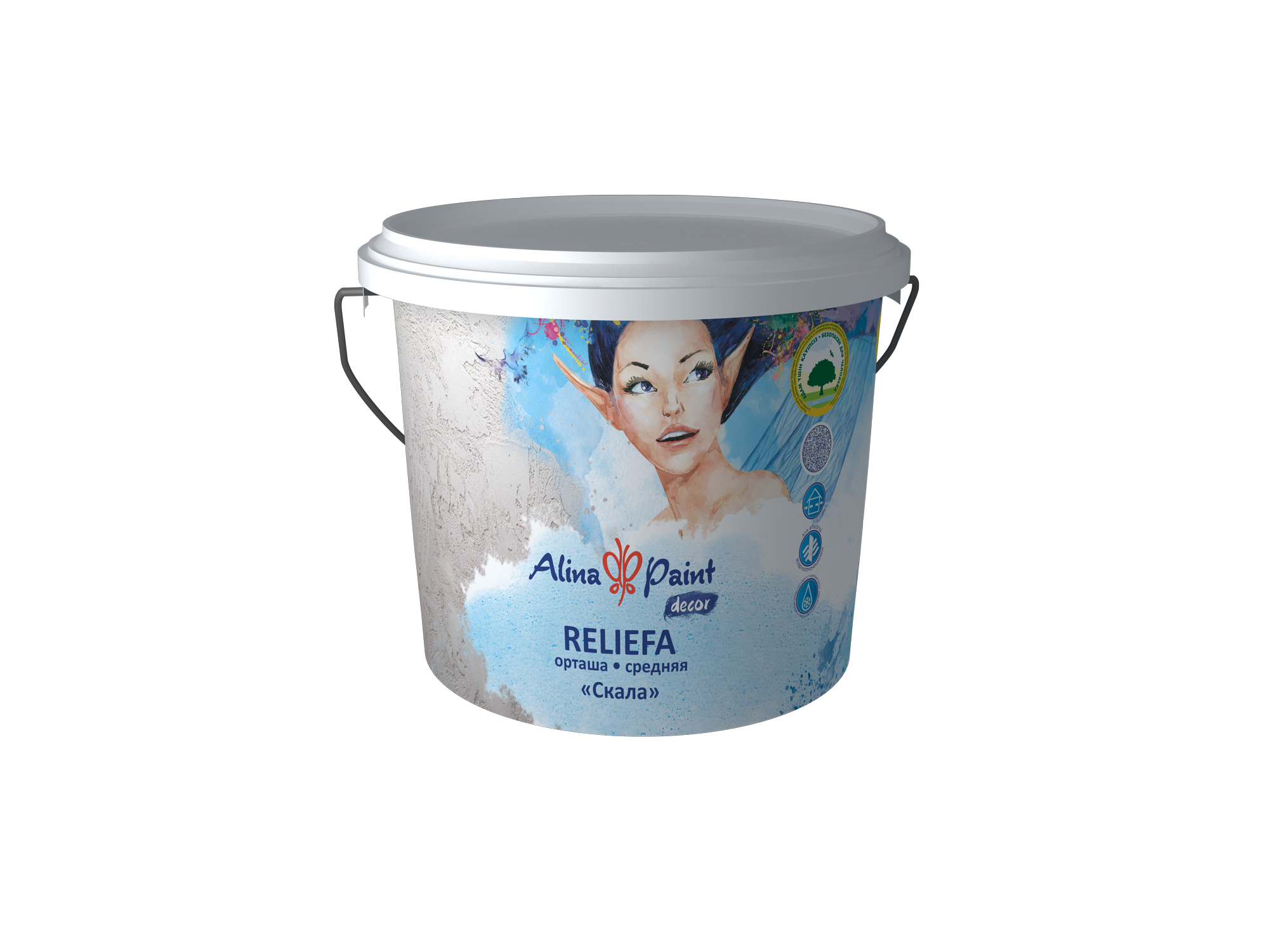 Декоративная штукатурка Alina Paint Reliefa (среднезернистая) 25 кг/1396