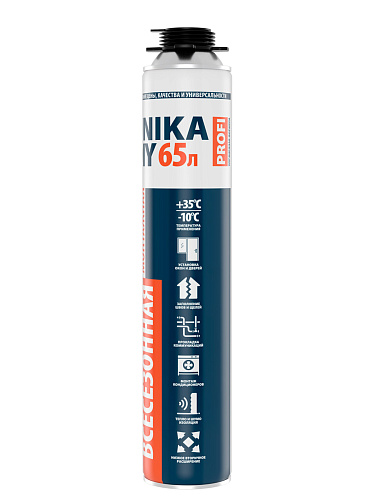 Пена монтажная проф. всесезонная UNIKA DIY PROFI 65л/5135