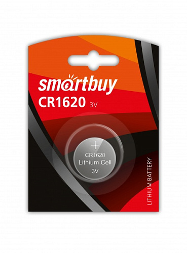 Литиевый элемент питания Smartbuy CR1620 SBBL-1620-1B/2431