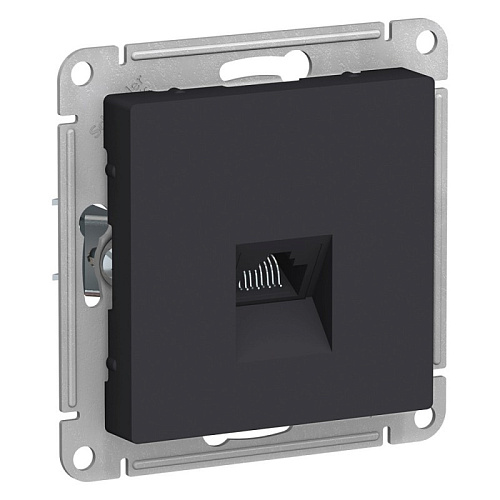 Механизм розетки комп. RJ45 Atlas Design КАРБОН ATN001083