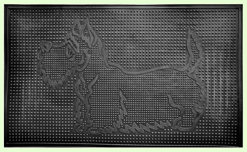 Коврик резиновый Скотч-терьер 40*60см