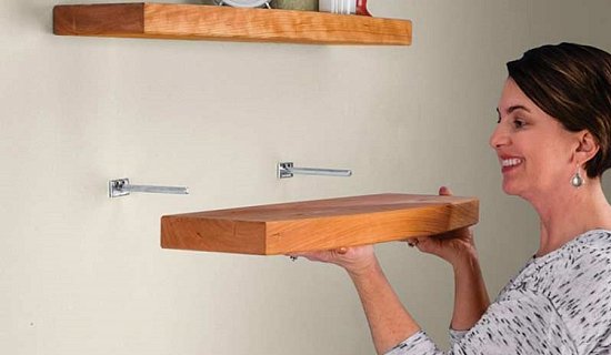 Как повесить тяжелую полку на стену надежно