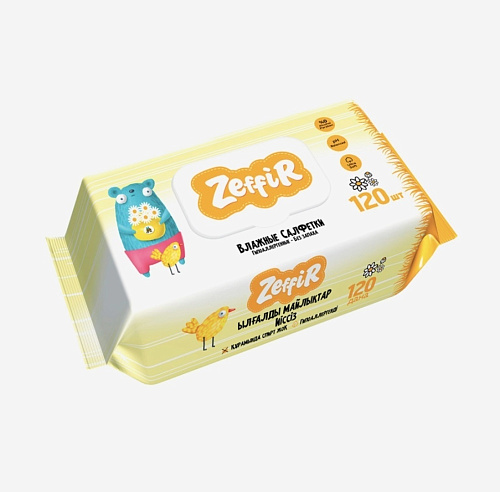 Салфетки влажные ZEFFIR (8*8) 64шт