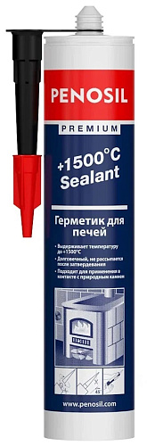 Герметик PENOSIL для каминов +1500°, черный 280мл./999-922