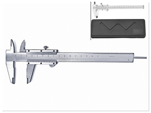 Штангенциркуль 15см пластик/коробка/4154