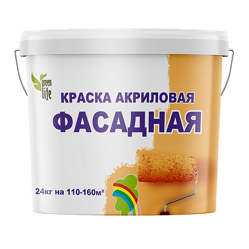 Краска РАДУГА ФАСАДНАЯ акриловая 24 кг/332486