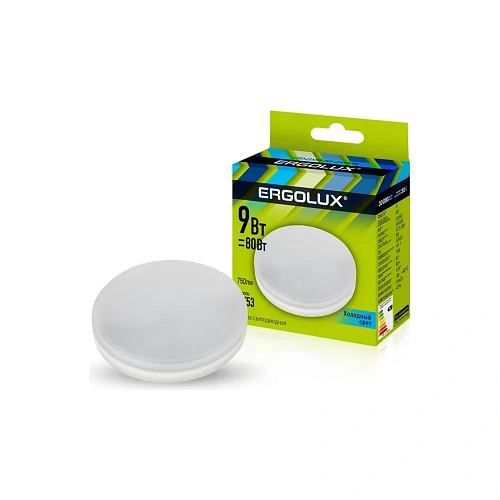 Лампа ERGOLUX LED-GX53-9W-6K /0042/0036