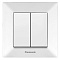 Выключатель Panasonic двойной белый WNTC00092WH/315-36025
