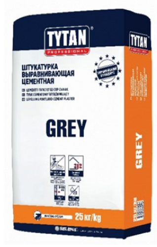 Штукатурка TYTAN GREY BS33 цементная 25 кг /1517