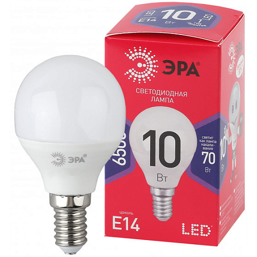 Лампа LED ЭРА Р45-10W-865-E14 R 6274