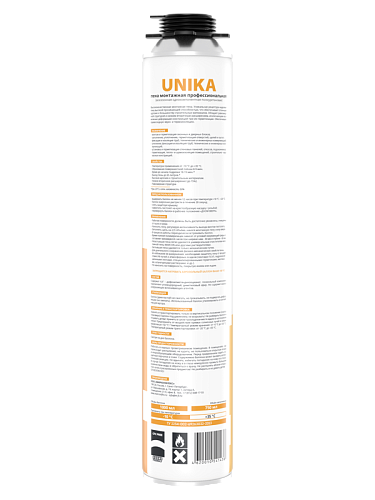 Пена монтажная проф. всесезонная UNIKA DIY 80л/5124