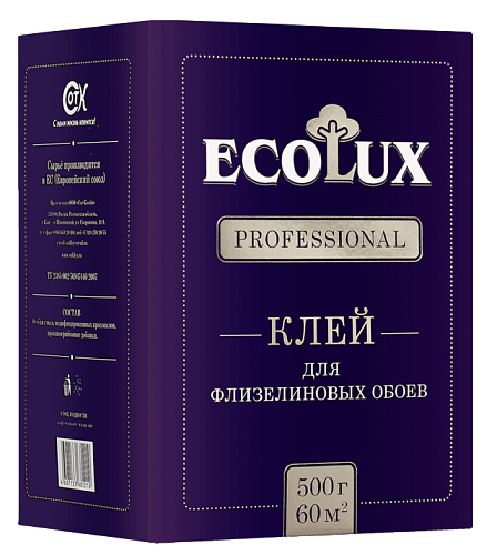 Клей обойный ECOLUX professional Флизелиновый 250 гр /23294