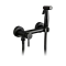 Смеситель Frap с гигиеническим душем F7503-6 черный