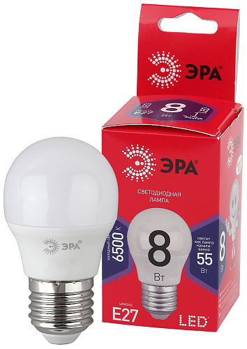 Лампа LED ЭРА Р45-8W-865-R E27 6427