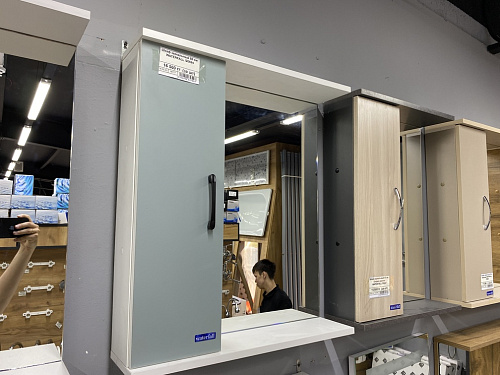 Шкаф зеркальный 75 см WATERFALL /26596