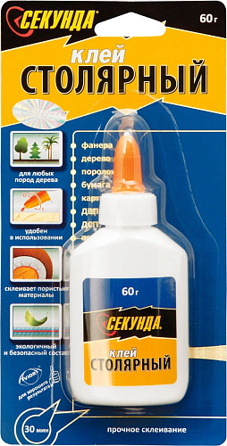 Клей СЕКУНДА столярный 60г 403-703