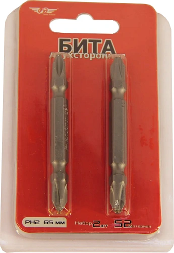Бита Nurmax двухсторонняя РН2*65мм. Super 2/0012-11
