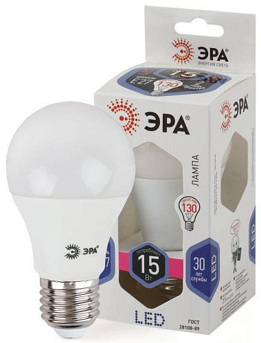 Лампа LED ЭРА А60-15W-860-E27 0294