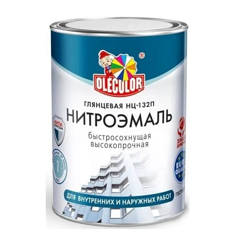 Эмаль НЦ-132П 1,7кг белая /Казань