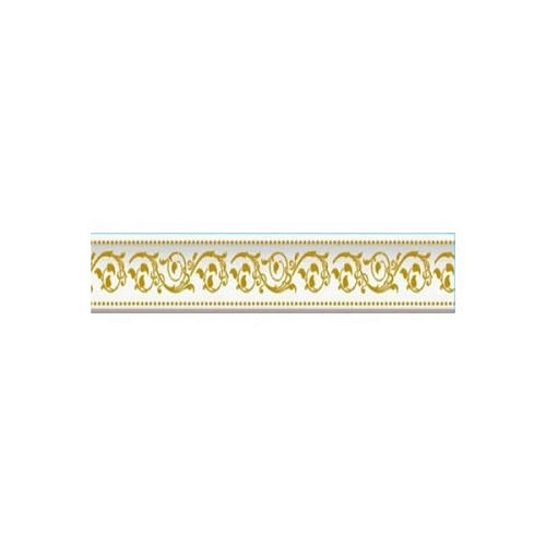 Плинтус потолочный А4018 жемчуг, золото