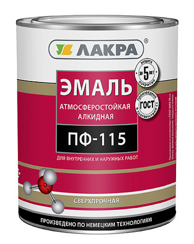 Эмаль ПФ-115 ЛАКРА 2,8 кг синий /11701