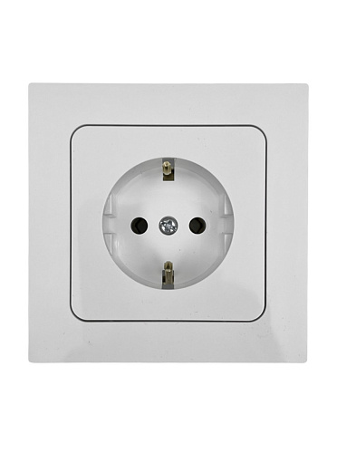 Розетка ASTRUM 1м с/з РС16-0502 белый