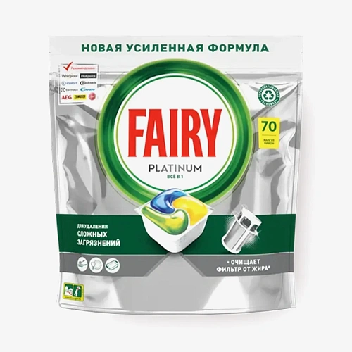Капсулы для посудомоечных машин FAIRY Platinum 1шт /36805