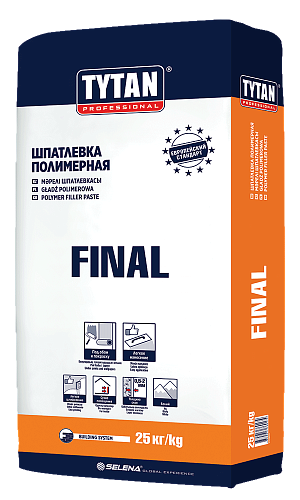 Шпатлевка TYTAN FINAL финишная  полимерная 25 кг BS42/1671