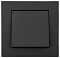 Переключатель ЗАРЯ ВТ-01 черный soft-touch /4855